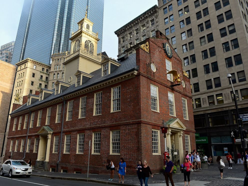 PHOTO: A general view of Bostons Old State House at sunset on a foggy evening in this Aug. 28, 2013, file photo in Boston, MA. 